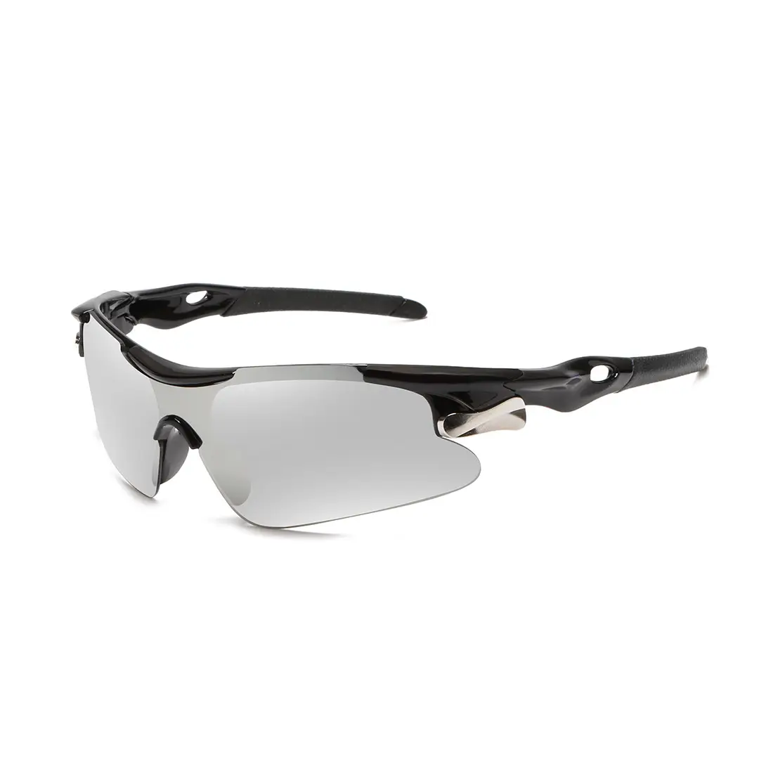 Men's Windproof Anti-UV Sunglasses Red Black - Image 2