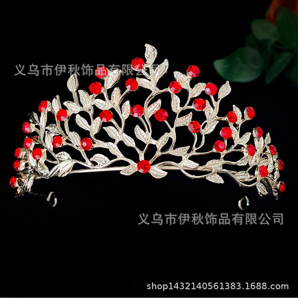 Luxury Diamond Crown Hair Accessories for Bridal Wear