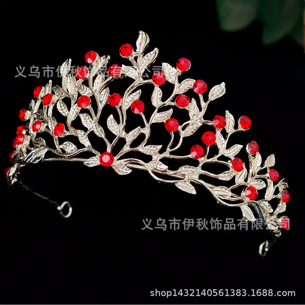 Luxury Diamond Crown Hair Accessories for Bridal Wear