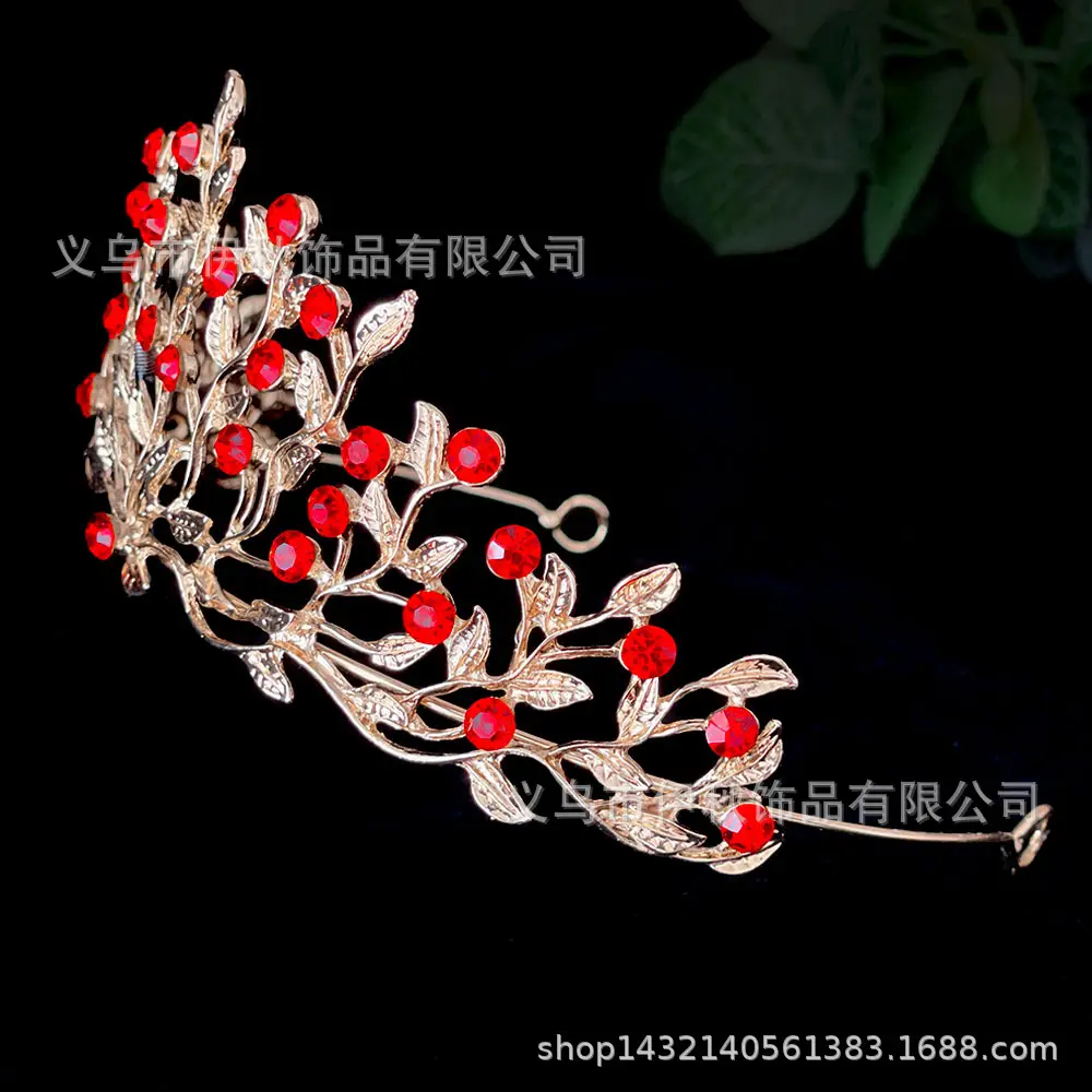 Luxury Diamond Crown Hair Accessories for Bridal Wear