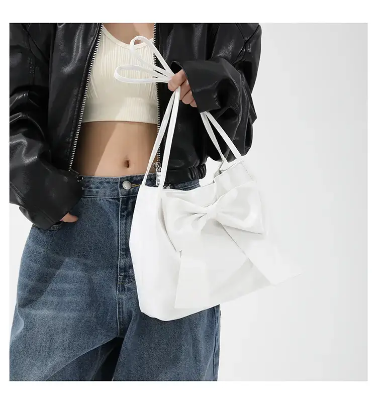 Black Bow Shoulder Bag for Women Spring 2024 — feature 12