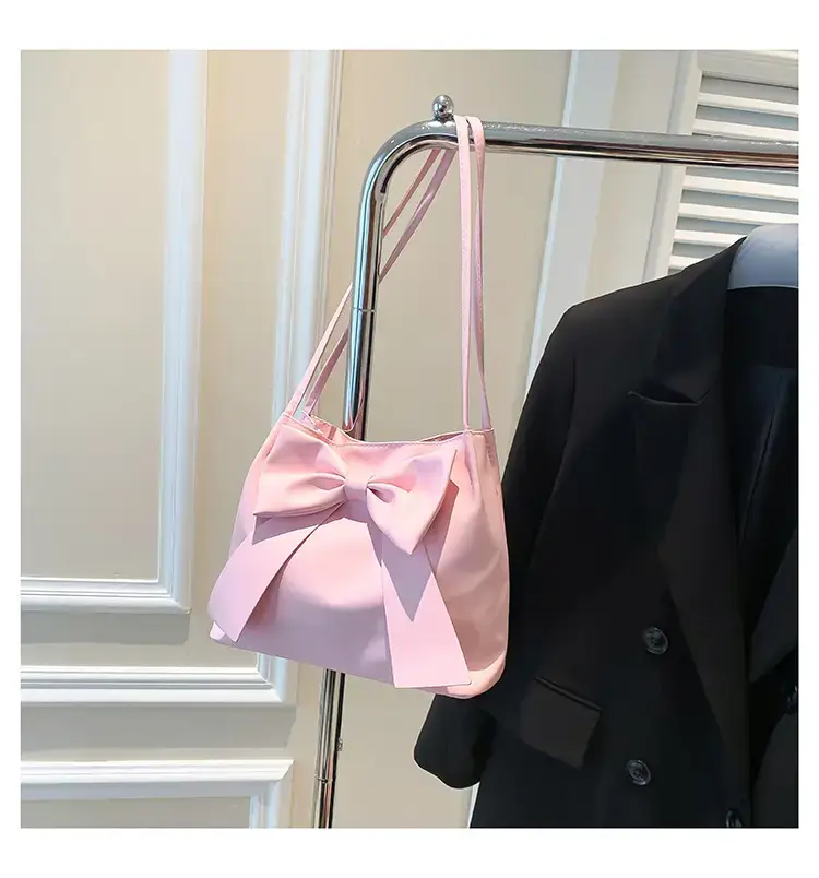 Black Bow Shoulder Bag for Women Spring 2024 — feature 26