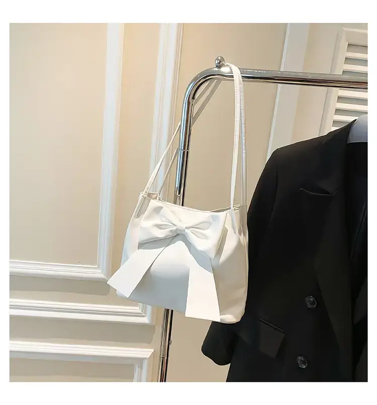 Black Bow Shoulder Bag for Women Spring 2024 — feature 27