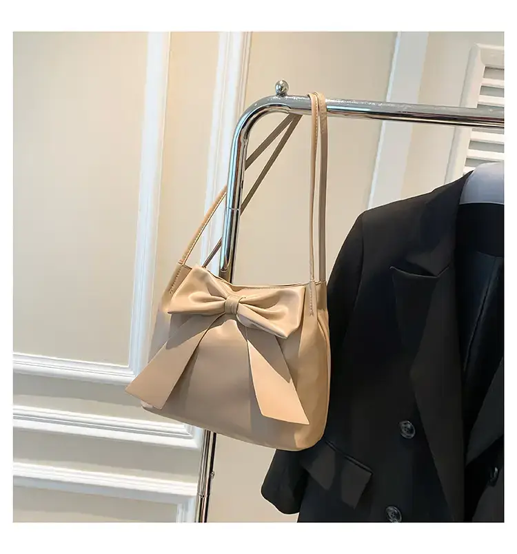 Black Bow Shoulder Bag for Women Spring 2024 — feature 28
