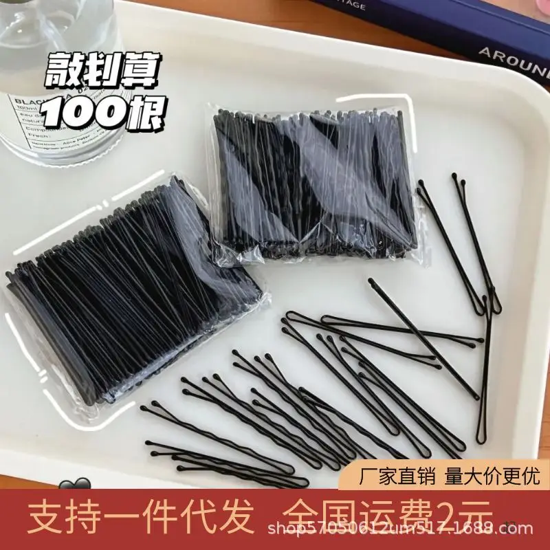 Black Hair Pins Clip Set 100 Pcs Thick Hair Styling