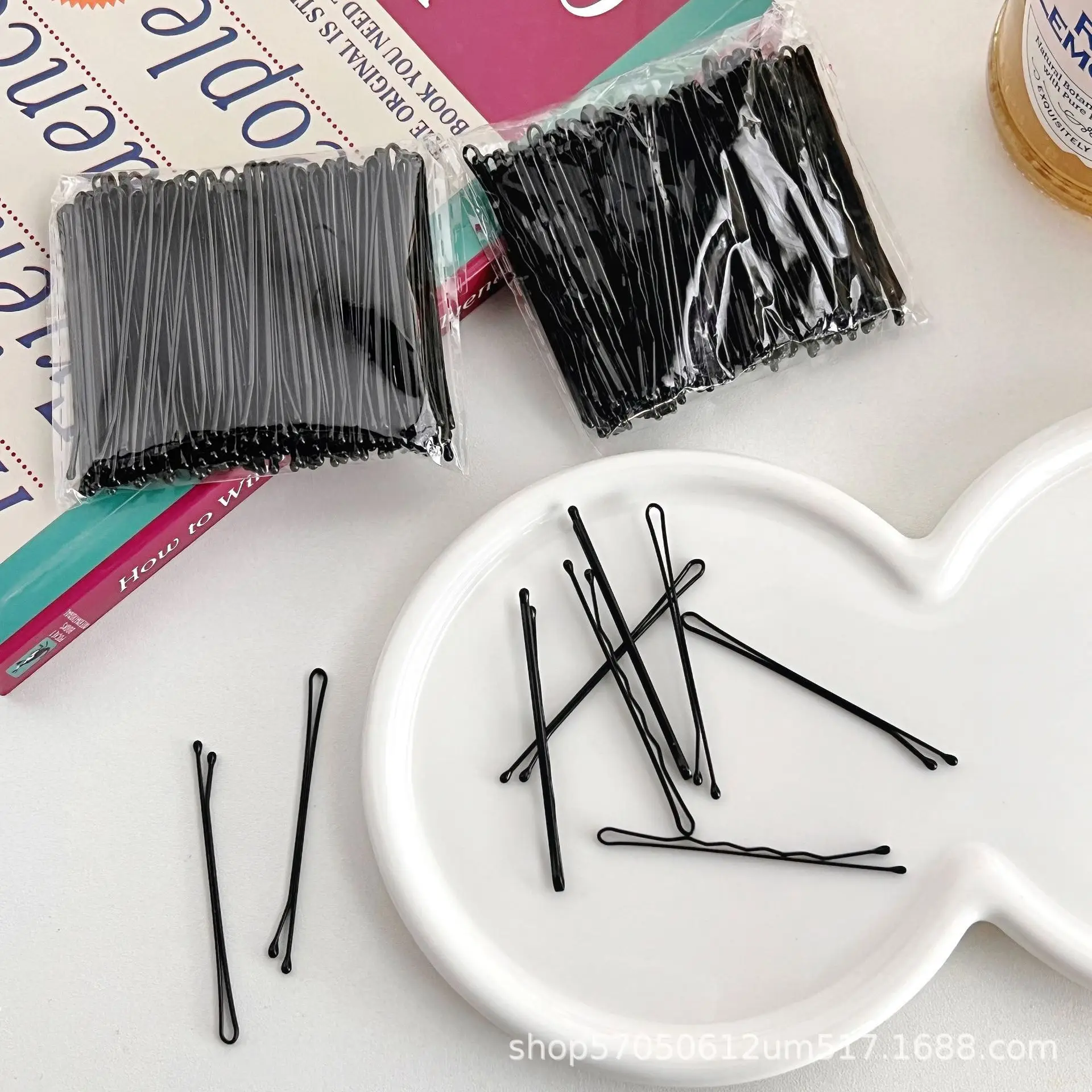 Black Hair Pins Clip Set 100 Pcs Thick Hair Styling — feature 6