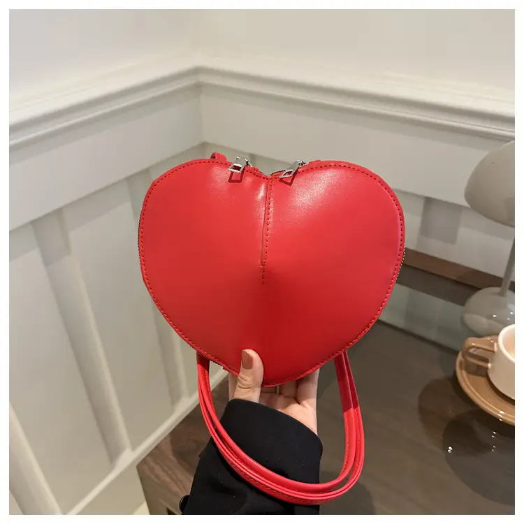 Heart Shape Black Underarm Bag for Women — feature 18