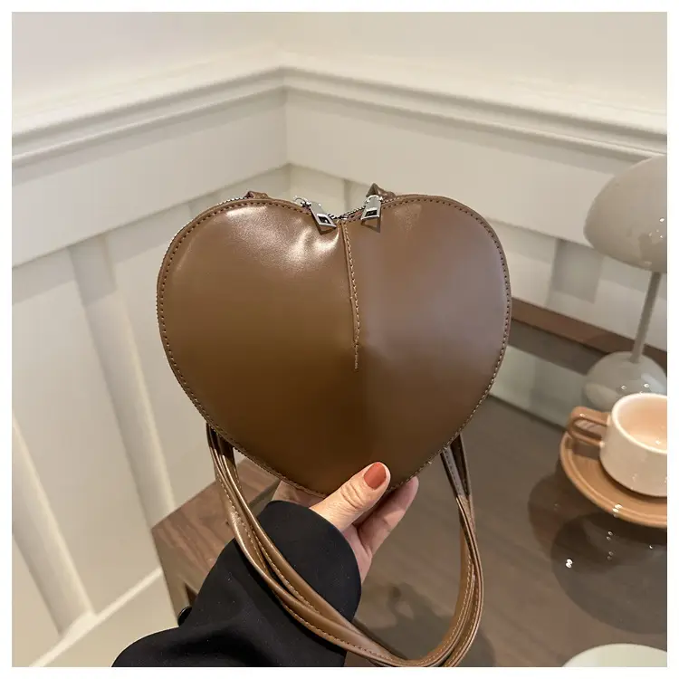 Heart Shape Black Underarm Bag for Women — feature 19