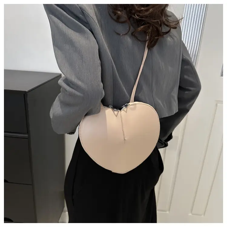 Heart Shape Black Underarm Bag for Women — feature 29