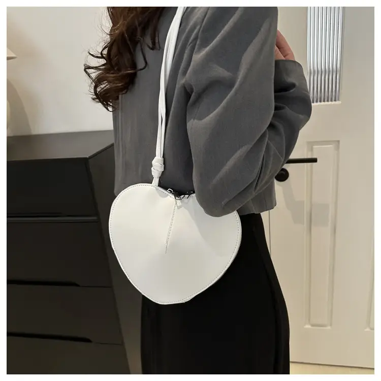 Heart Shape Black Underarm Bag for Women — feature 31