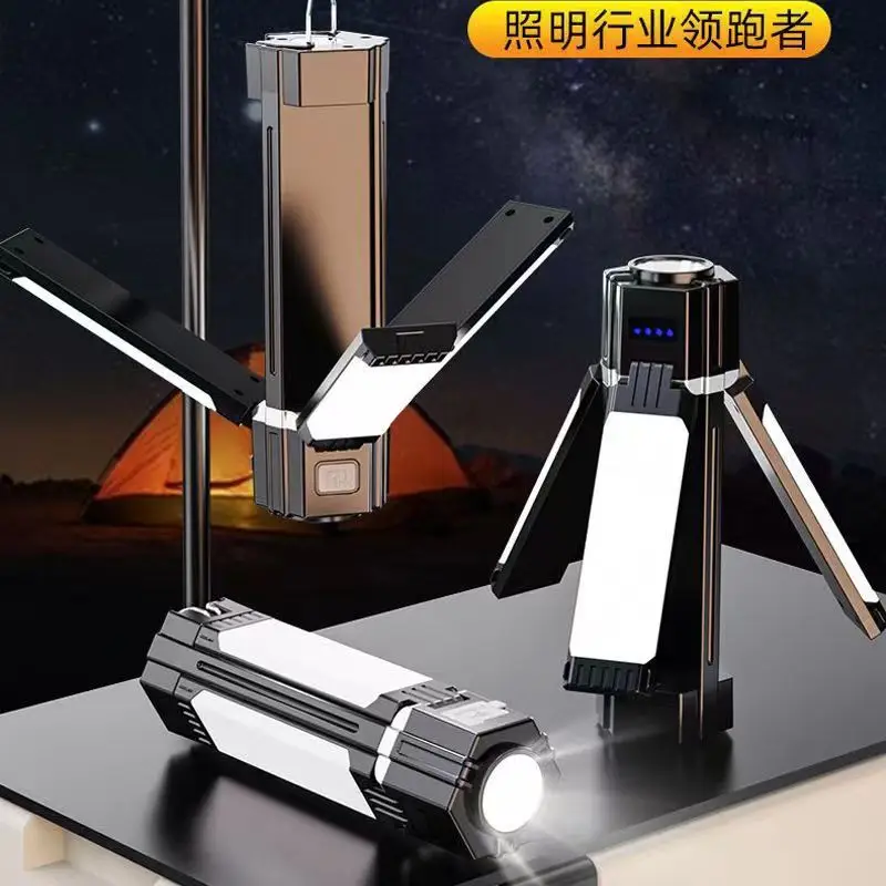 USB Rechargeable Camping Flashlight with 90° Rotation
