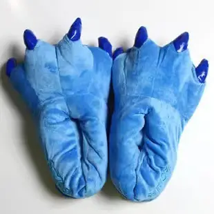 Manufacturer's Warm and Thickened Dragon Claw Plush Home Cotton Slippers, Cartoon Autumn and Winter Couple Style Indoor Cotton Slippers