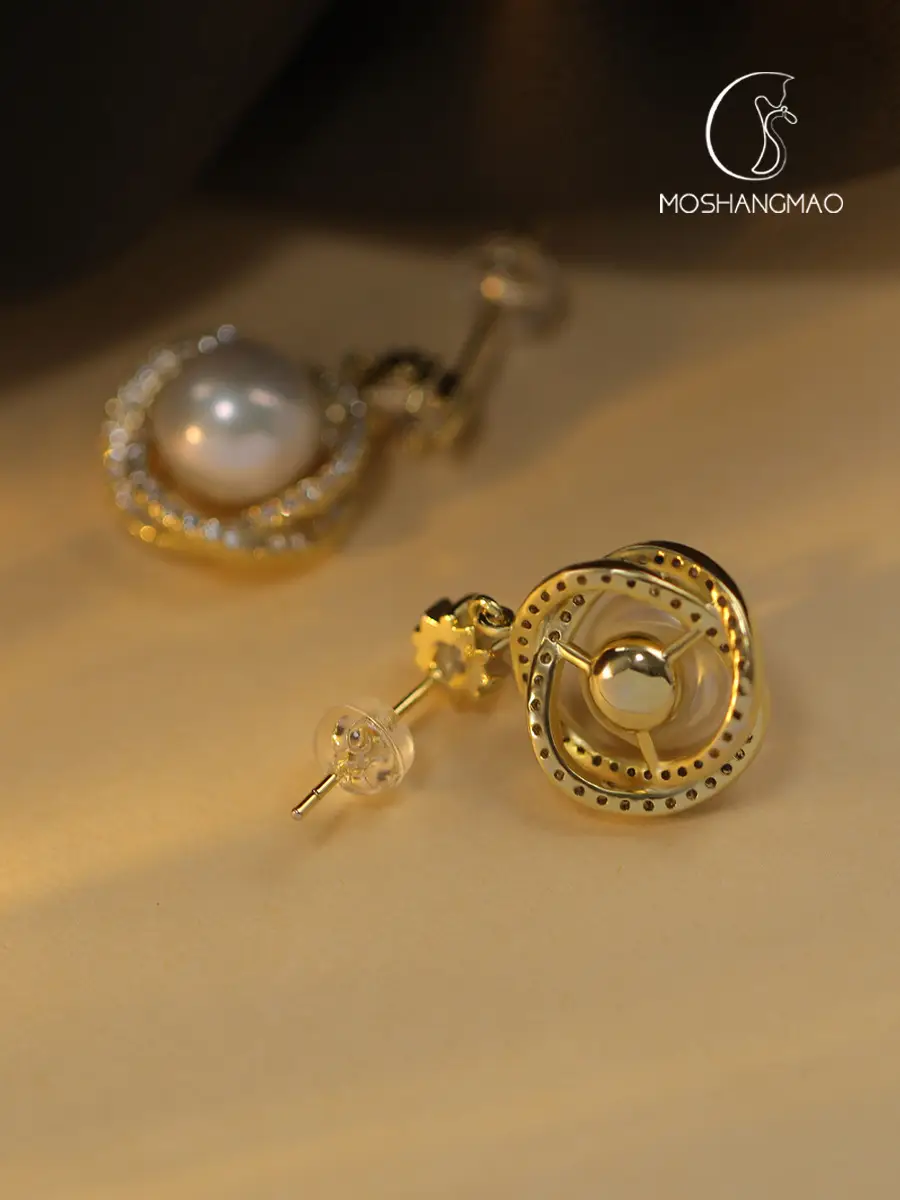 5A Freshwater Pearl Earrings Women Elegant Court Design — feature 5