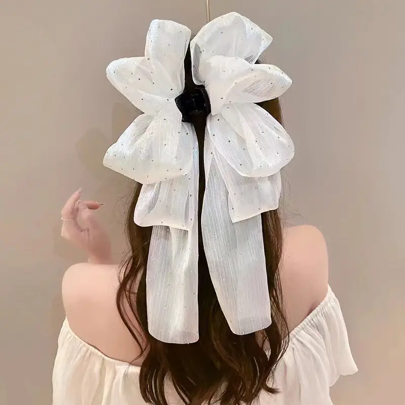 Black Bubble Hair Clip Princess Headwear 13cm - Image 12