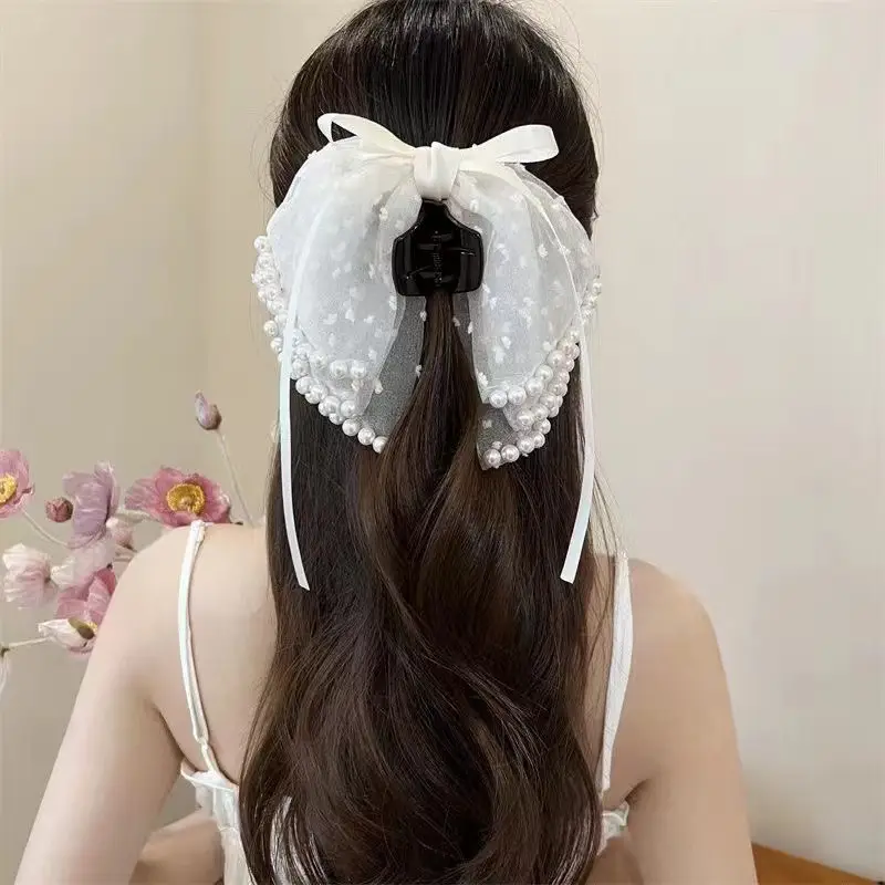 Black Bubble Hair Clip Princess Headwear 13cm - Image 18