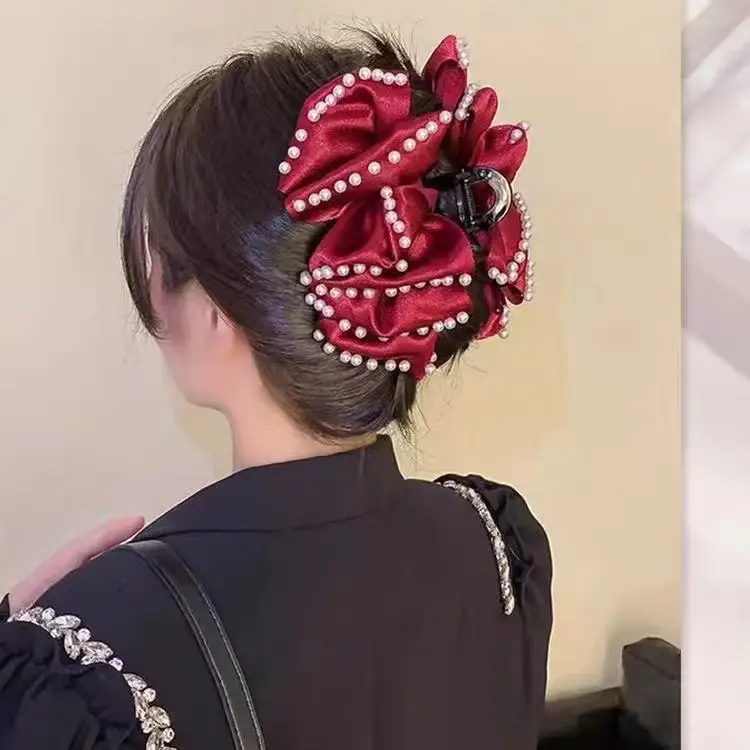 Black Bubble Hair Clip Princess Headwear 13cm - Image 22