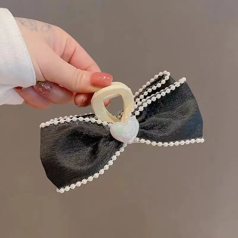 Black Bubble Hair Clip Princess Headwear 13cm - Image 28