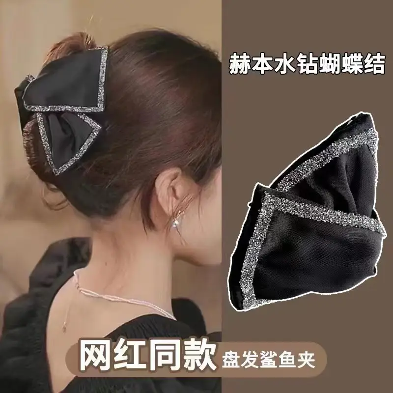 Black Bubble Hair Clip Princess Headwear 13cm - Image 37