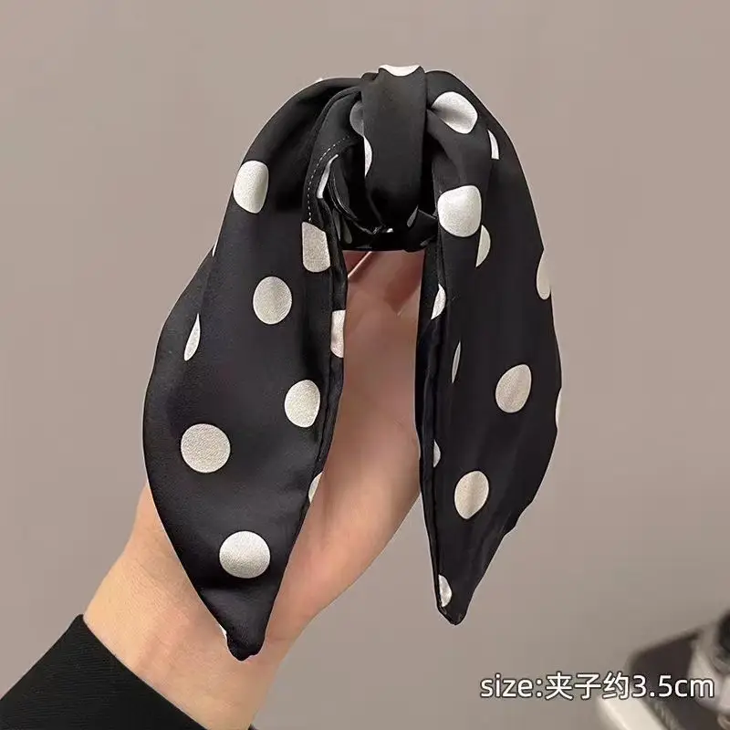 Black Bubble Hair Clip Princess Headwear 13cm - Image 38