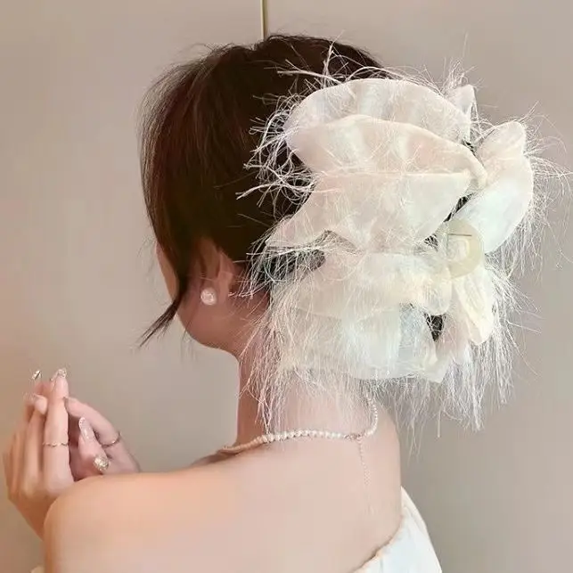 Black Bubble Hair Clip Princess Headwear 13cm - Image 9
