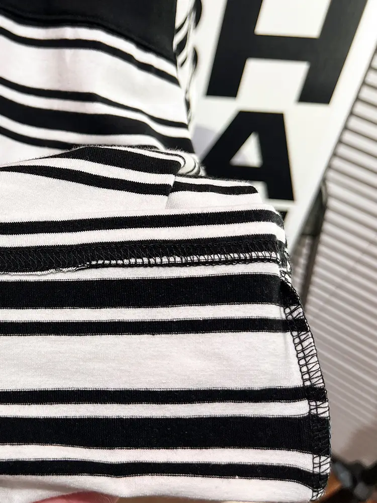 Boys Summer Striped T-Shirt Black White 2026