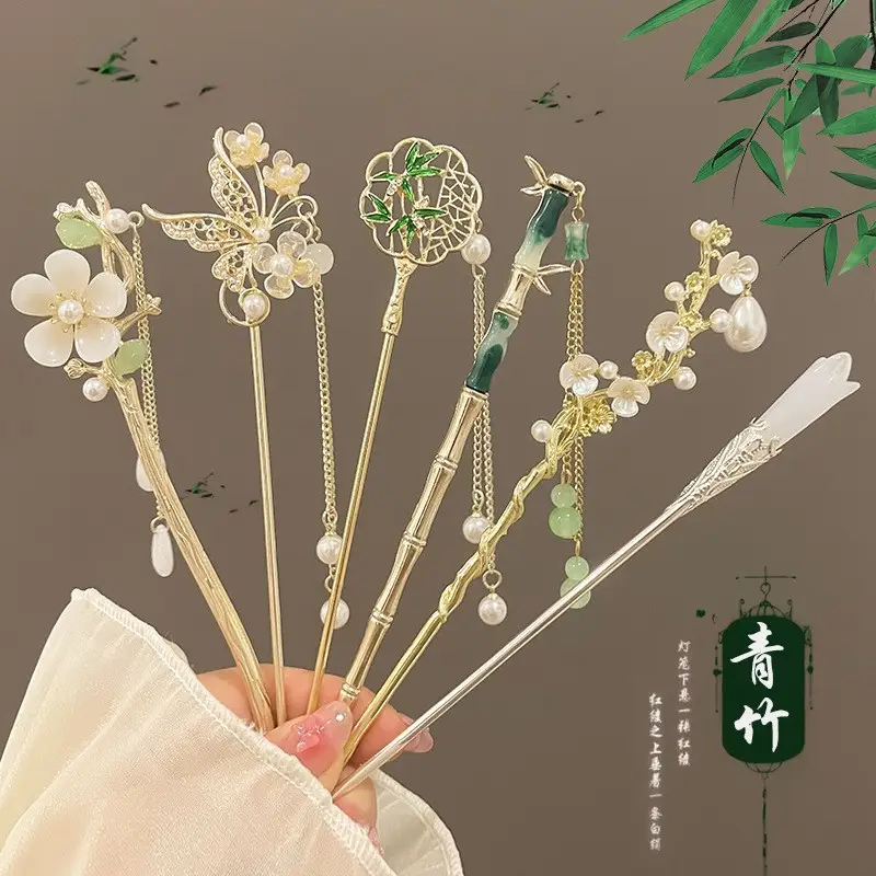 Chinese Style Tassel Hairpin for Women - Image 82