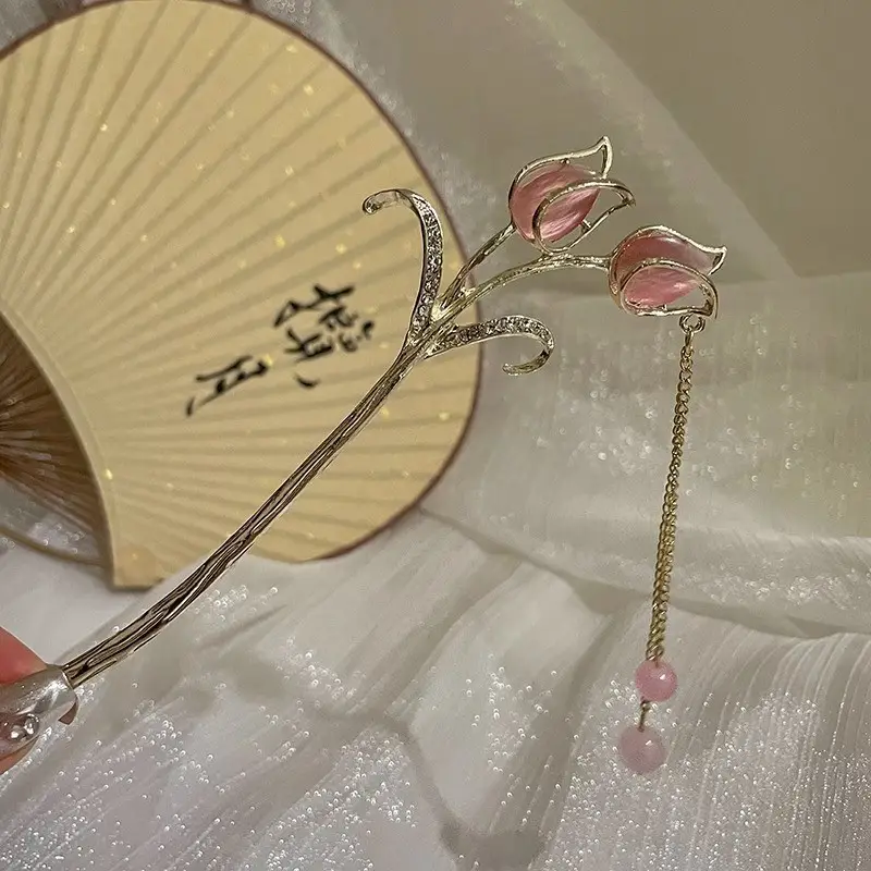 Chinese Style Tassel Hairpin for Women - Image 12