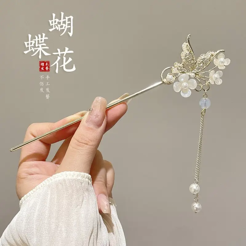 Chinese Style Tassel Hairpin for Women - Image 14