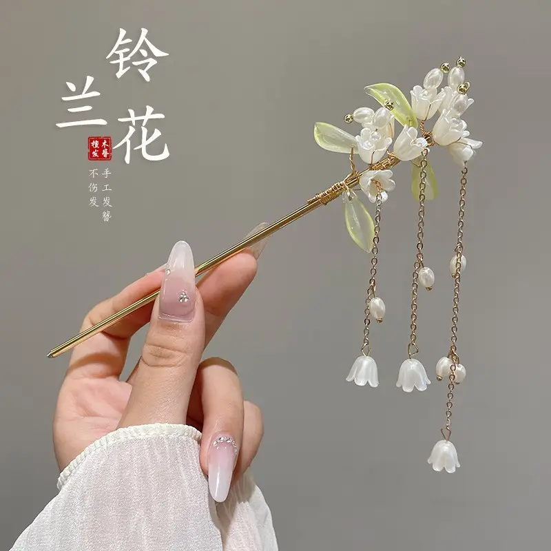 Chinese Style Tassel Hairpin for Women - Image 3