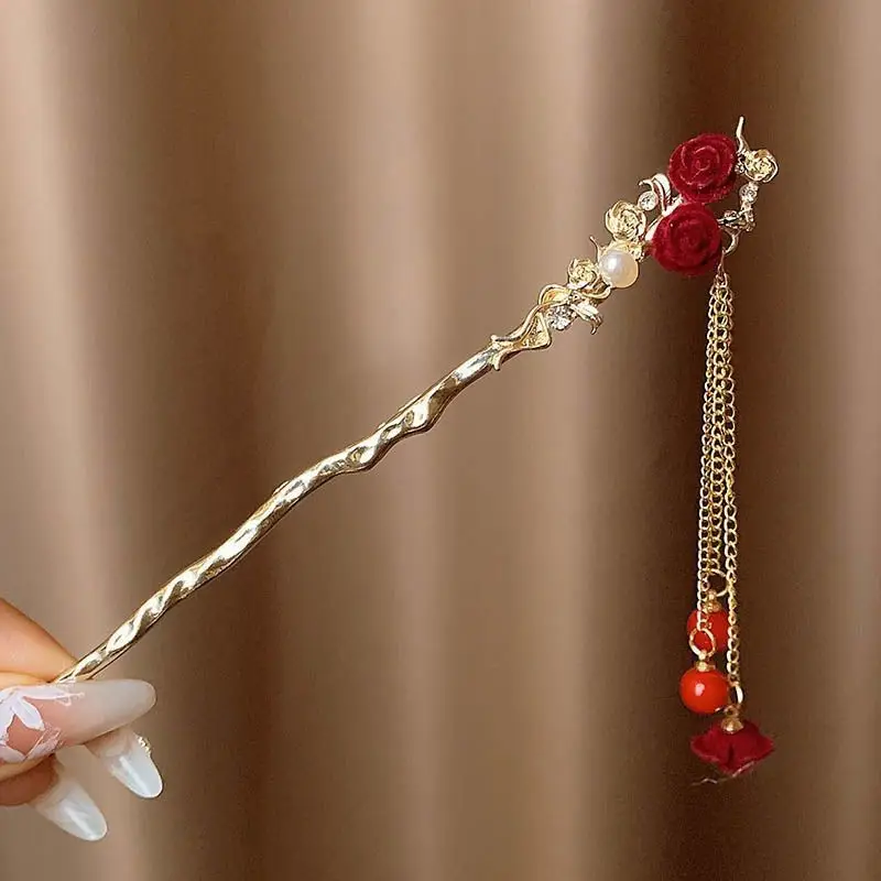 Chinese Style Tassel Hairpin for Women - Image 30