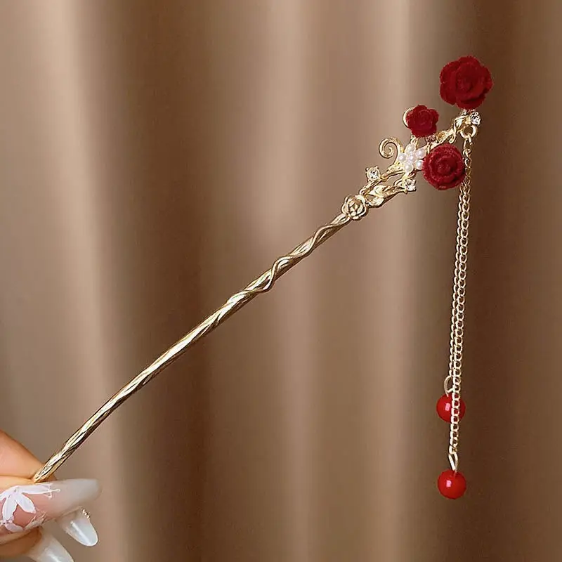 Chinese Style Tassel Hairpin for Women - Image 32