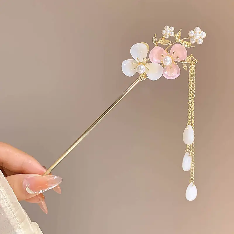 Chinese Style Tassel Hairpin for Women - Image 36