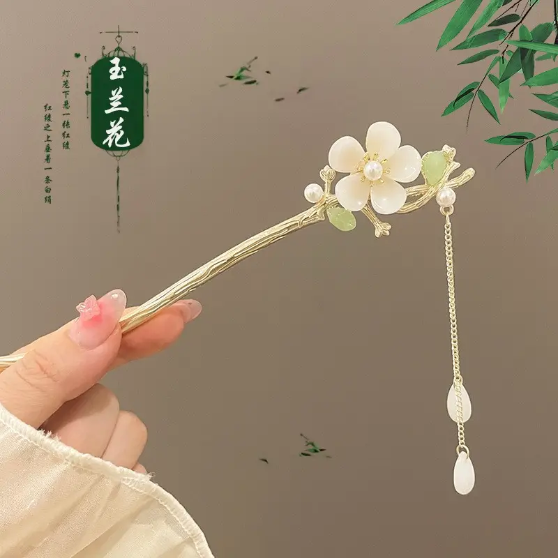 Chinese Style Tassel Hairpin for Women - Image 39