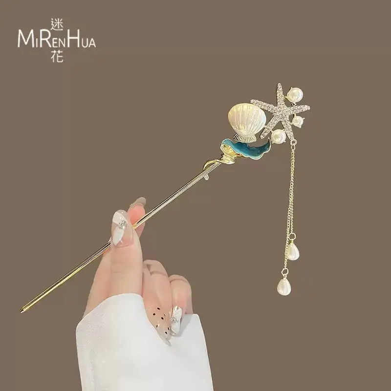 Chinese Style Tassel Hairpin for Women - Image 42