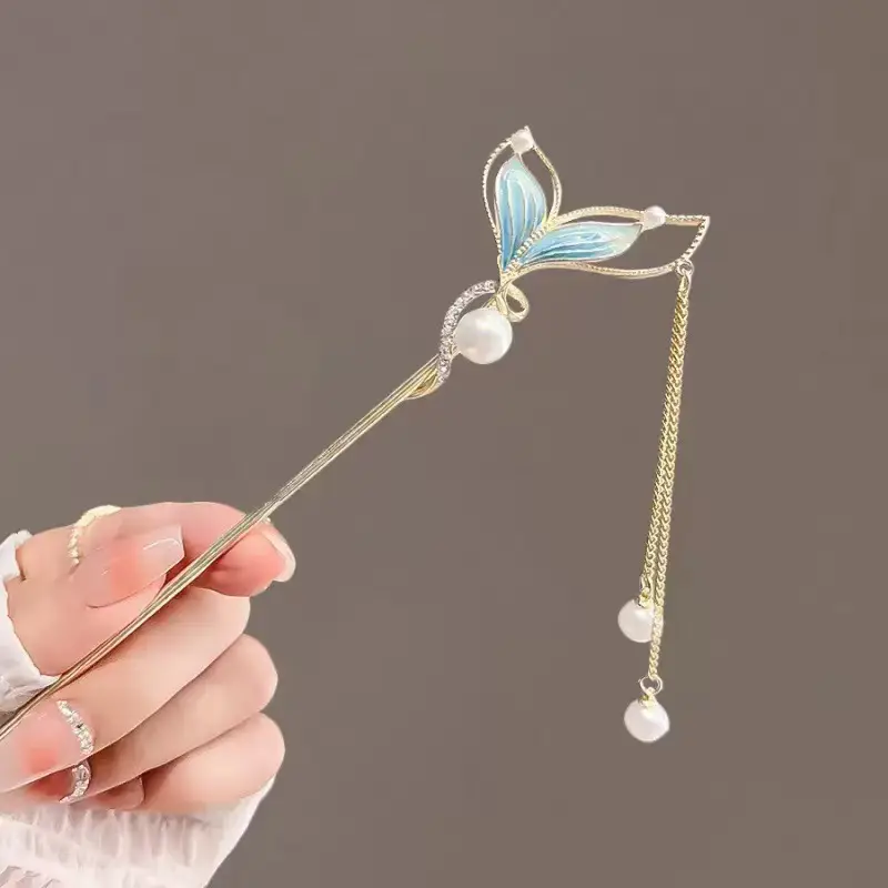 Chinese Style Tassel Hairpin for Women - Image 74