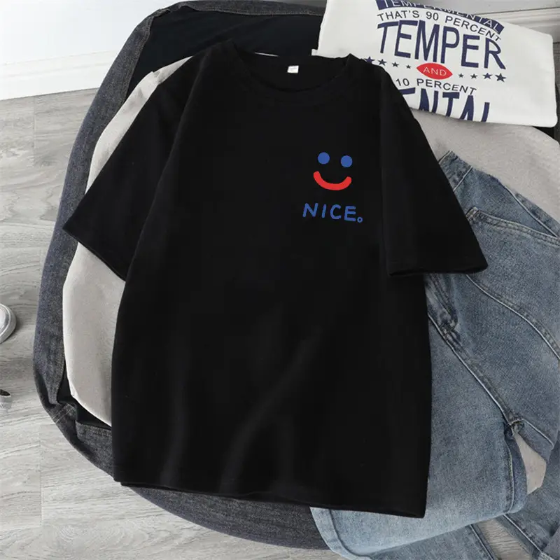 Pure Cotton Graphic T-Shirt Black Large 2024 - Image 3