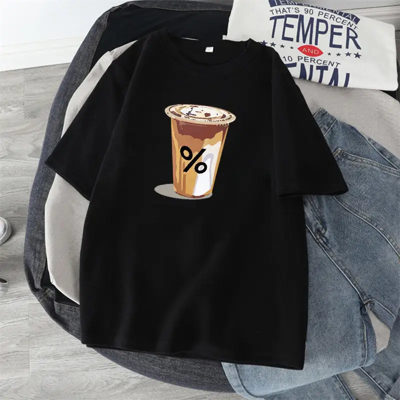 Pure Cotton Graphic T-Shirt Black Large 2024 - Image 7
