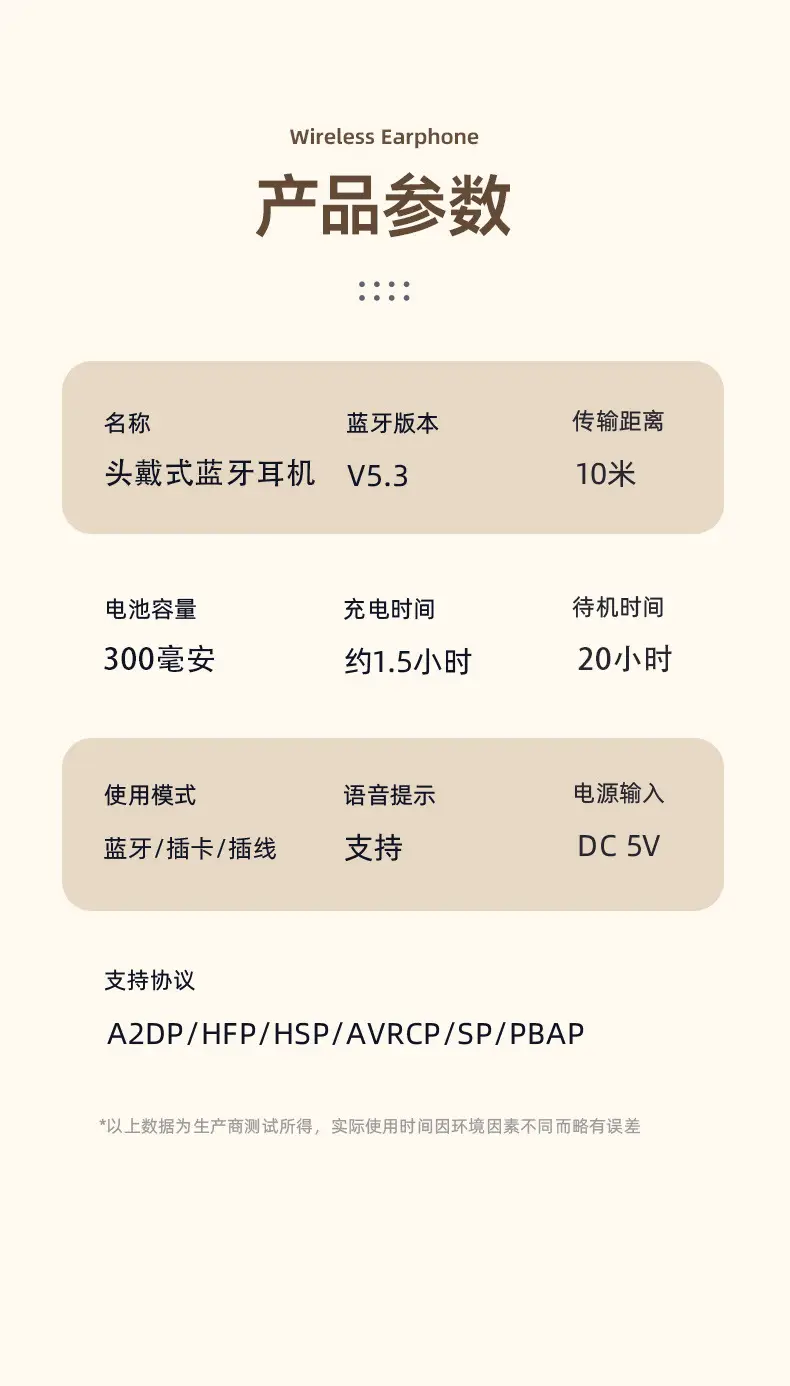 Huaqiang North Bluetooth 5.3 Headset Ultra Long Noise Reduction β feature 18