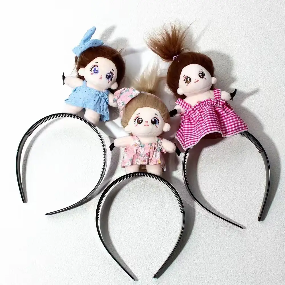 Cotton Doll Headband Tooth-Missing Bar Headband Funny Cooking Mouse Headband Khaki Barra — feature 1