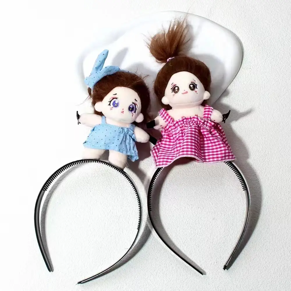 Cotton Doll Headband Tooth-Missing Bar Headband Funny Cooking Mouse Headband Khaki Barra — feature 2
