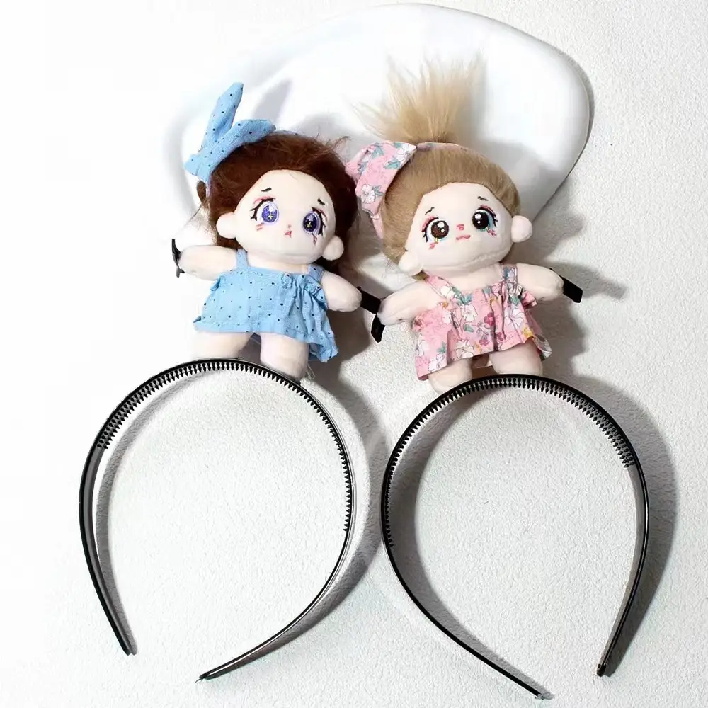 Cotton Doll Headband Tooth-Missing Bar Headband Funny Cooking Mouse Headband Khaki Barra — feature 3