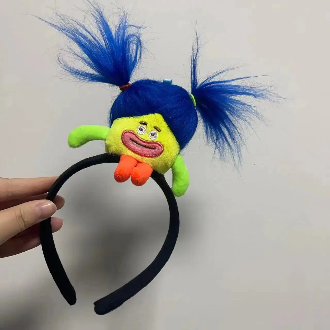 Cotton Doll Headband Tooth-Missing Bar Headband Funny Cooking Mouse Headband Khaki Barra