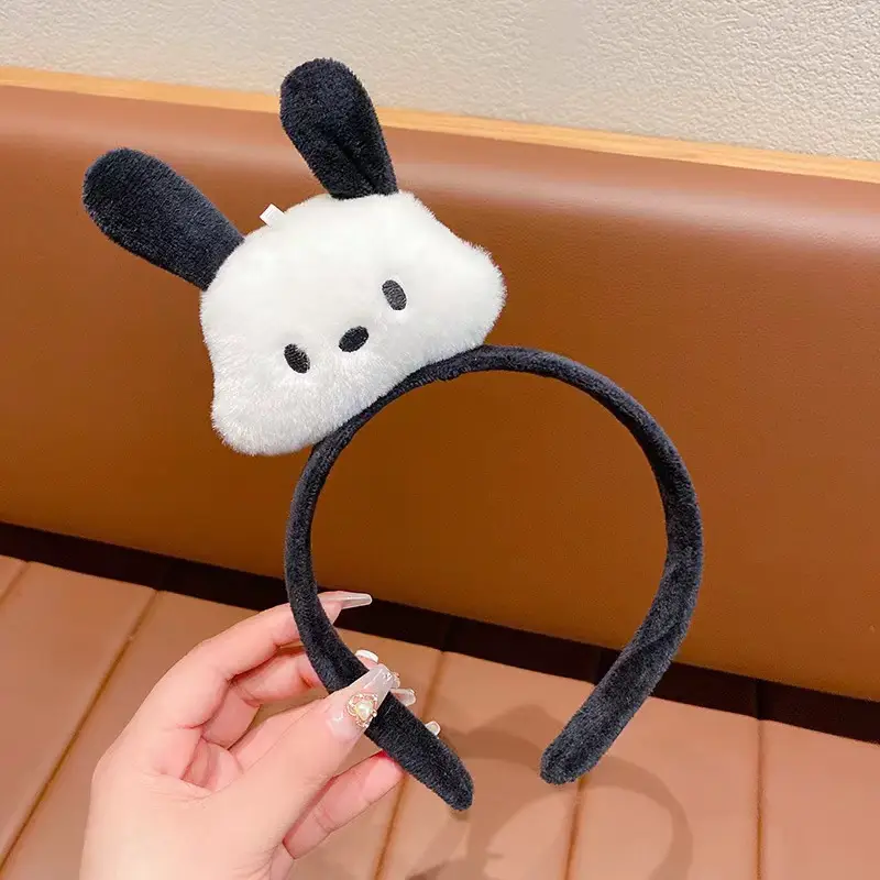 Cotton Doll Headband Tooth-Missing Bar Headband Funny Cooking Mouse Headband Khaki Barra