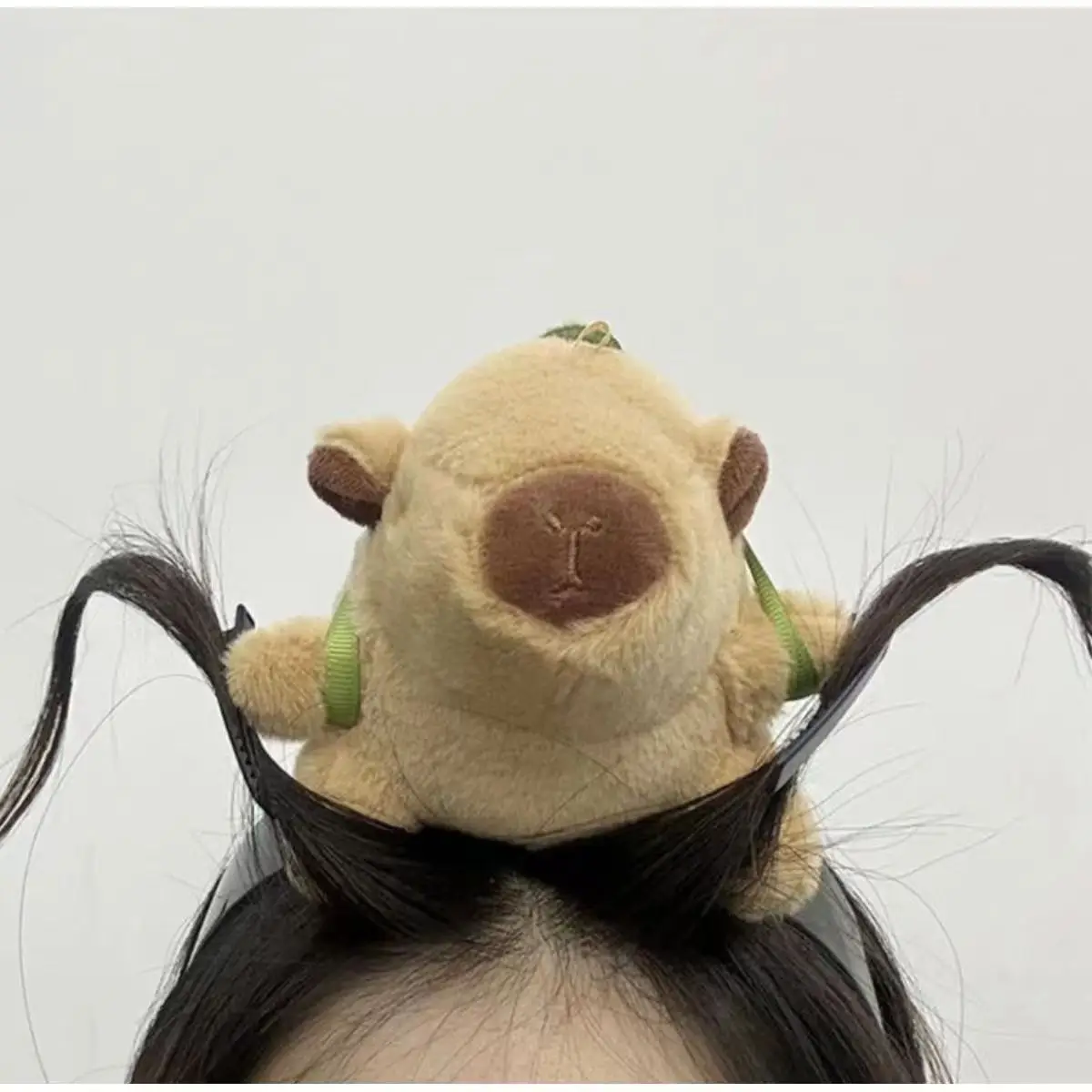 Cotton Doll Headband Tooth-Missing Bar Headband Funny Cooking Mouse Headband Khaki Barra