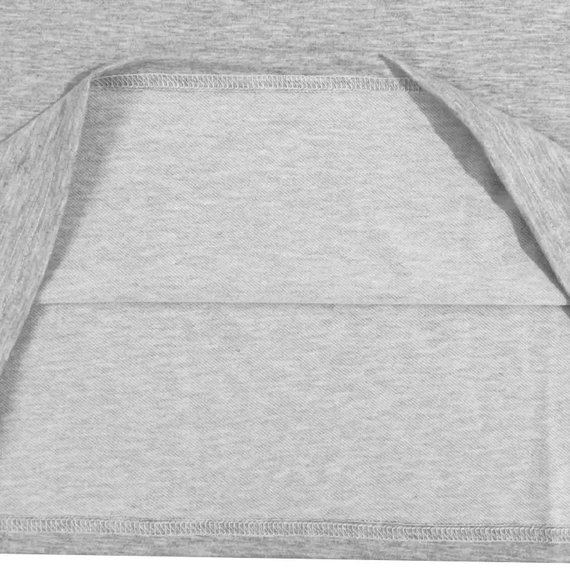 Men Long Sleeve Grey Twill T-Shirt Henry Collar — feature 29