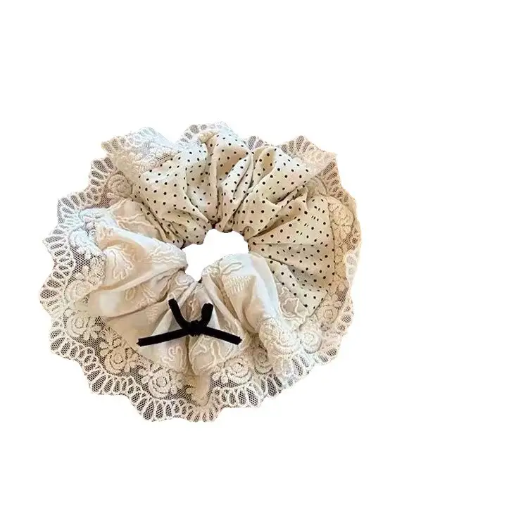Yellow Lace Hair Scrunchie for Women - Image 62