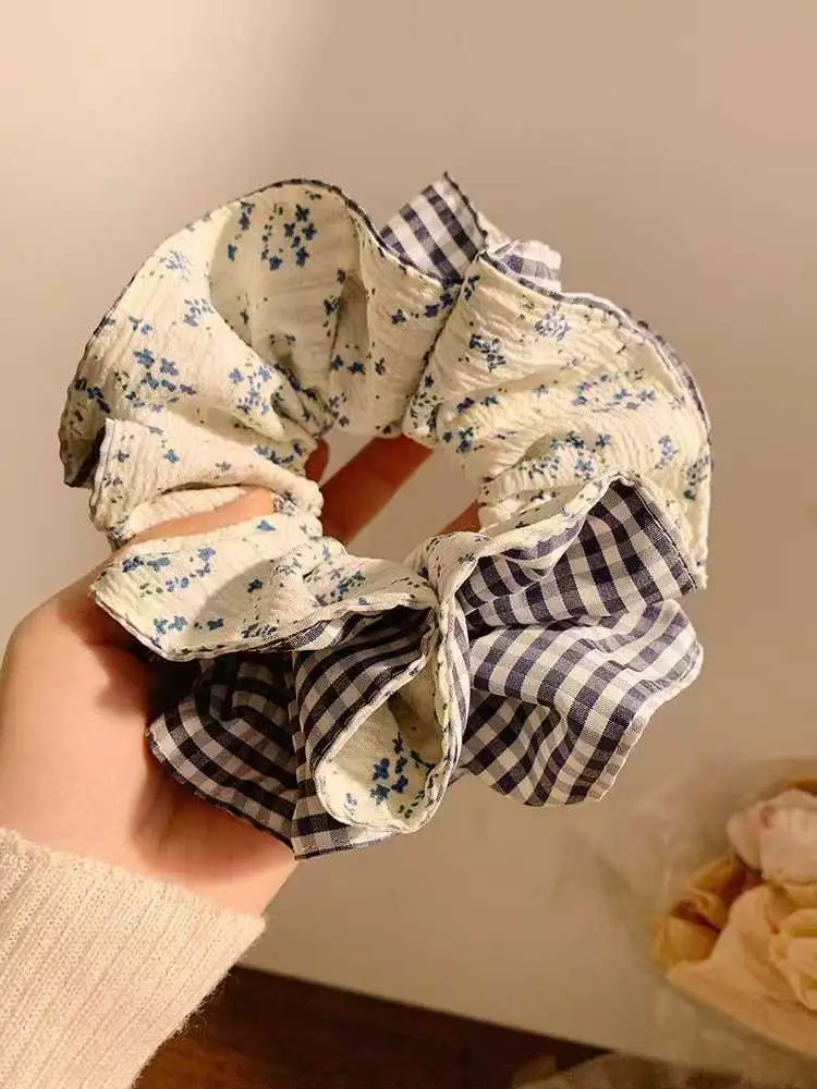 Yellow Lace Hair Scrunchie for Women - Image 38
