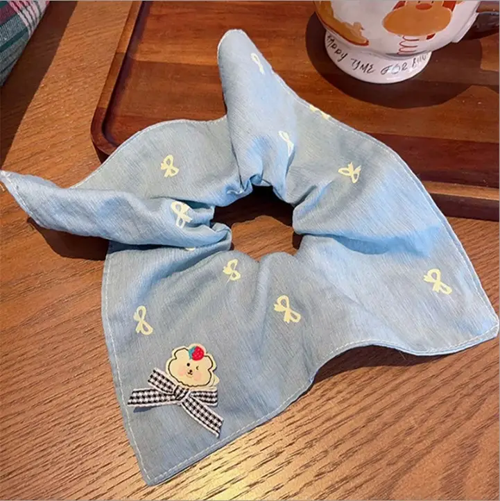 Yellow Lace Hair Scrunchie for Women - Image 45