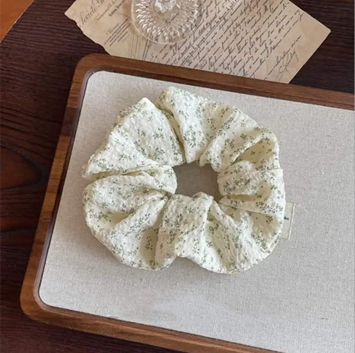 Yellow Lace Hair Scrunchie for Women - Image 56