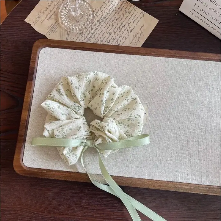 Yellow Lace Hair Scrunchie for Women - Image 57
